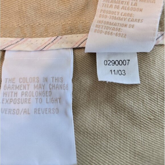 Tommy Hilfiger Linen Blend Khaki Jacket Women's Sz 8 Vintage 2003 - Picture 8 of 8